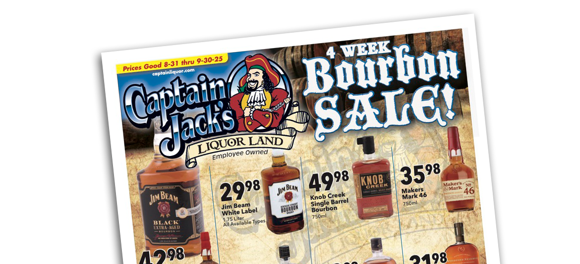 Captain Jack's - 4 Week Bourbon Sale